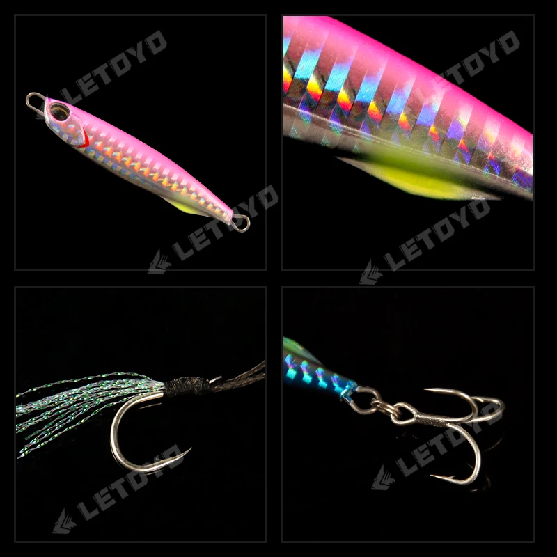 LETOYO señuelo luminoso metal para pesca en mar y atún, barco - imagen 4