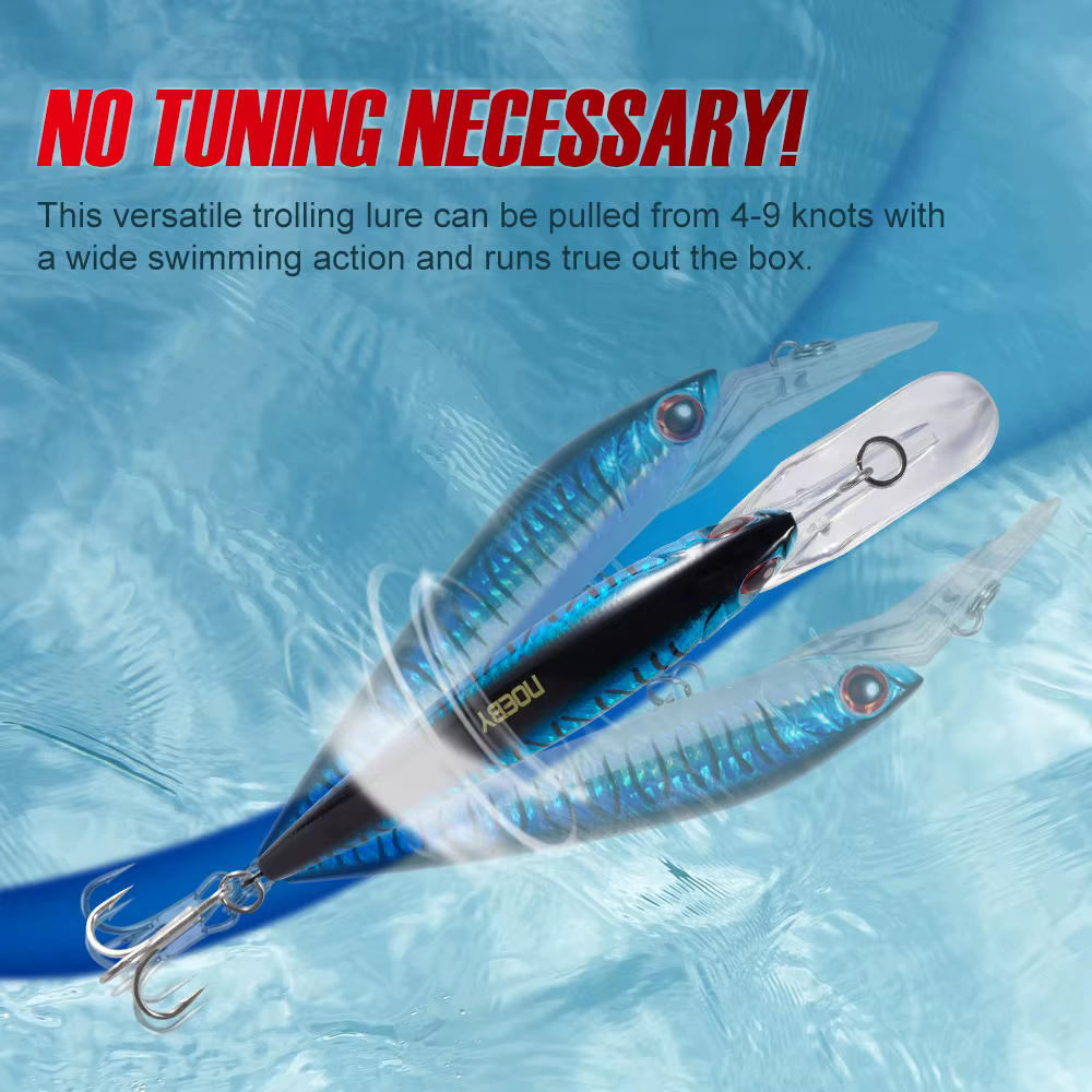 NOEBY Trolling Minnow Señuelo Hundible para Atún - imagen 2