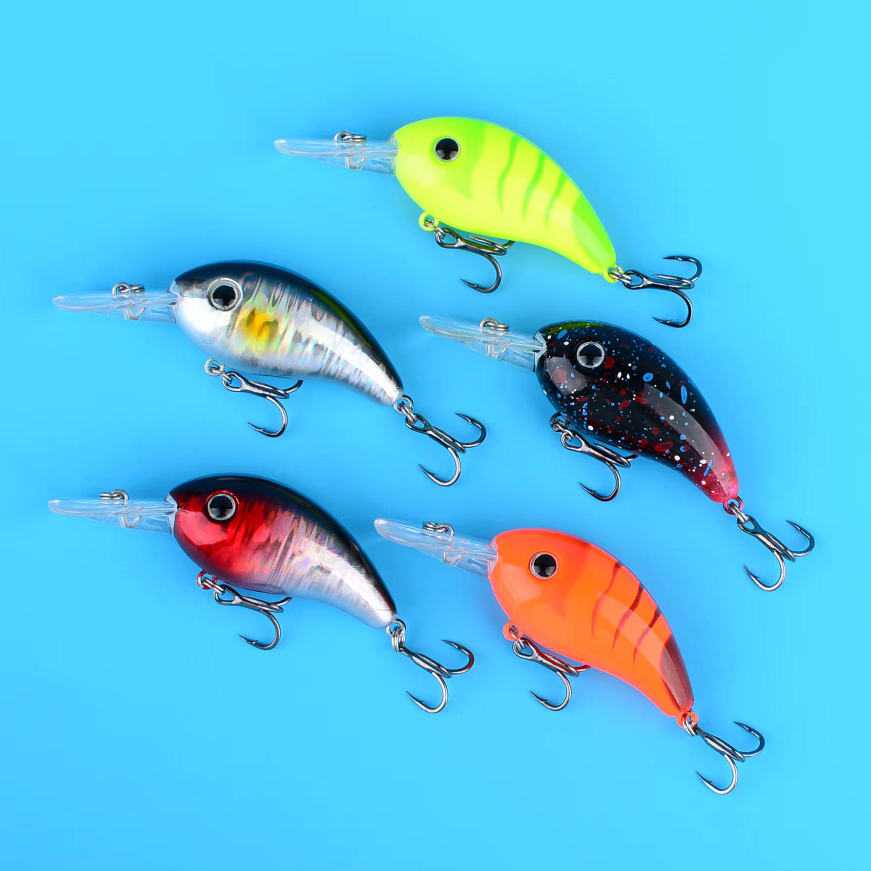 Señuelo crankbait flotante con ojos 3D para lubina y lucio - imagen 3