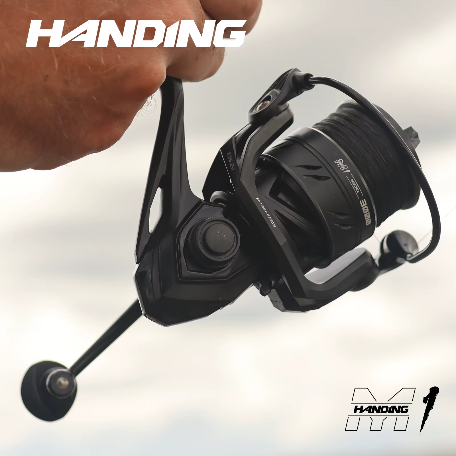 Carrete Spinning HANDING M1 – 9+1 Rodamientos, 12kg Arrastre para Lubina y Perca - imagen 2