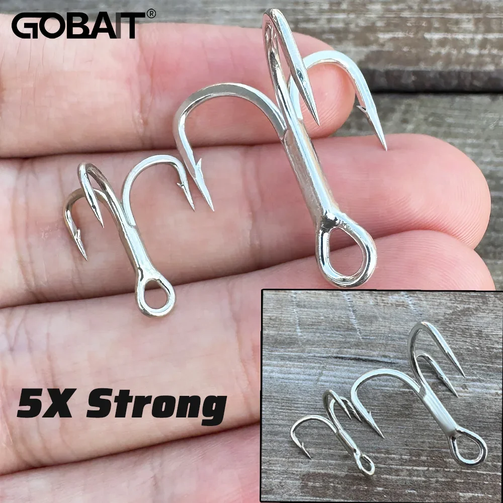 Anzuelos de pesca GOBAIT 5X – Acero carbono con púas y níquel - imagen 4