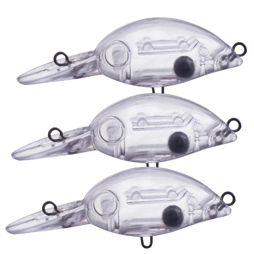 Crankbait mini flotante sin pintar en blanco