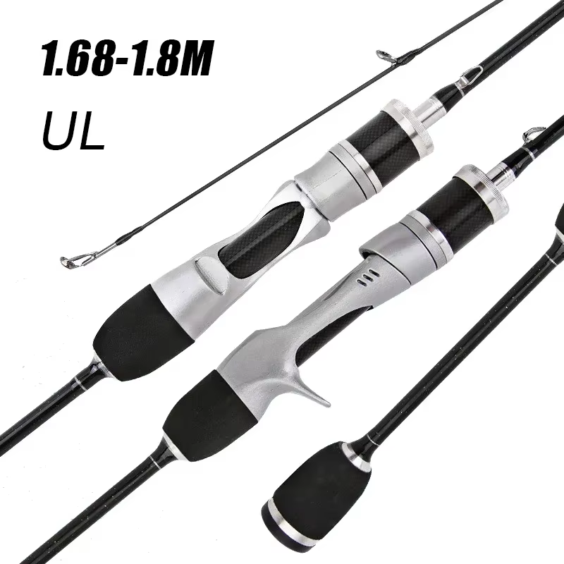 Caña spinning ultraligera carbono – 1.68m para pesca finesse - imagen 5