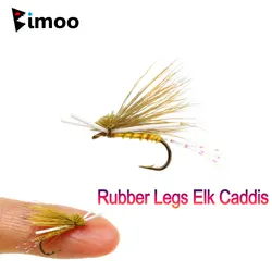 Anzuelos de mosca Bimoo secos ninfa en ríos para trucha salvaje