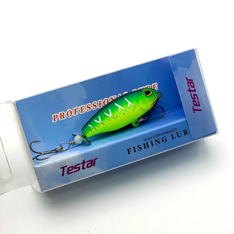 Wobler pencil flotante giratorio, topwater para lucio y trucha - imagen 2
