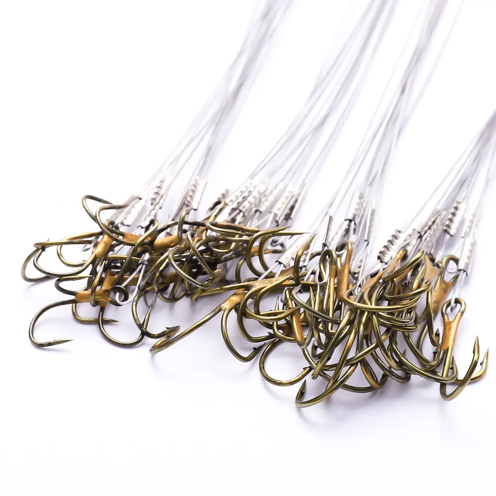 Correas de acero anti-mordeduras para pesca con doble gancho - imagen 5