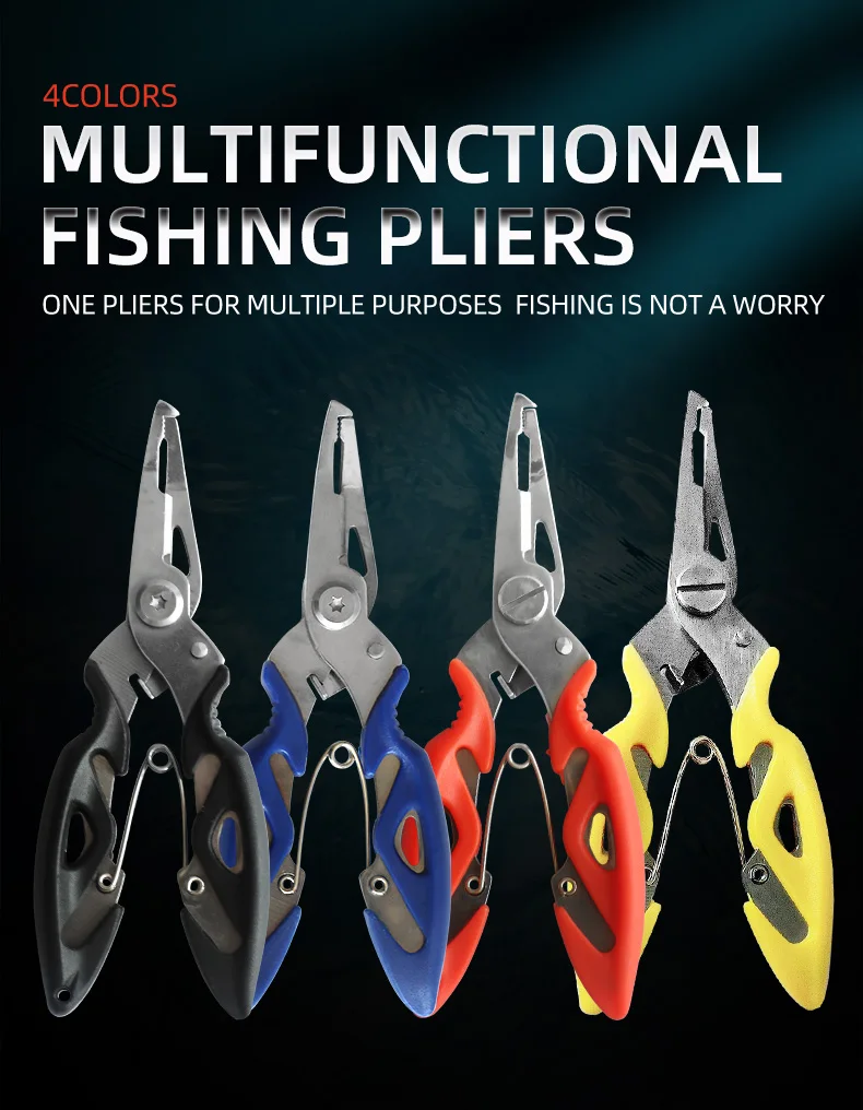 Alicates de pesca ShareShark con boca curva