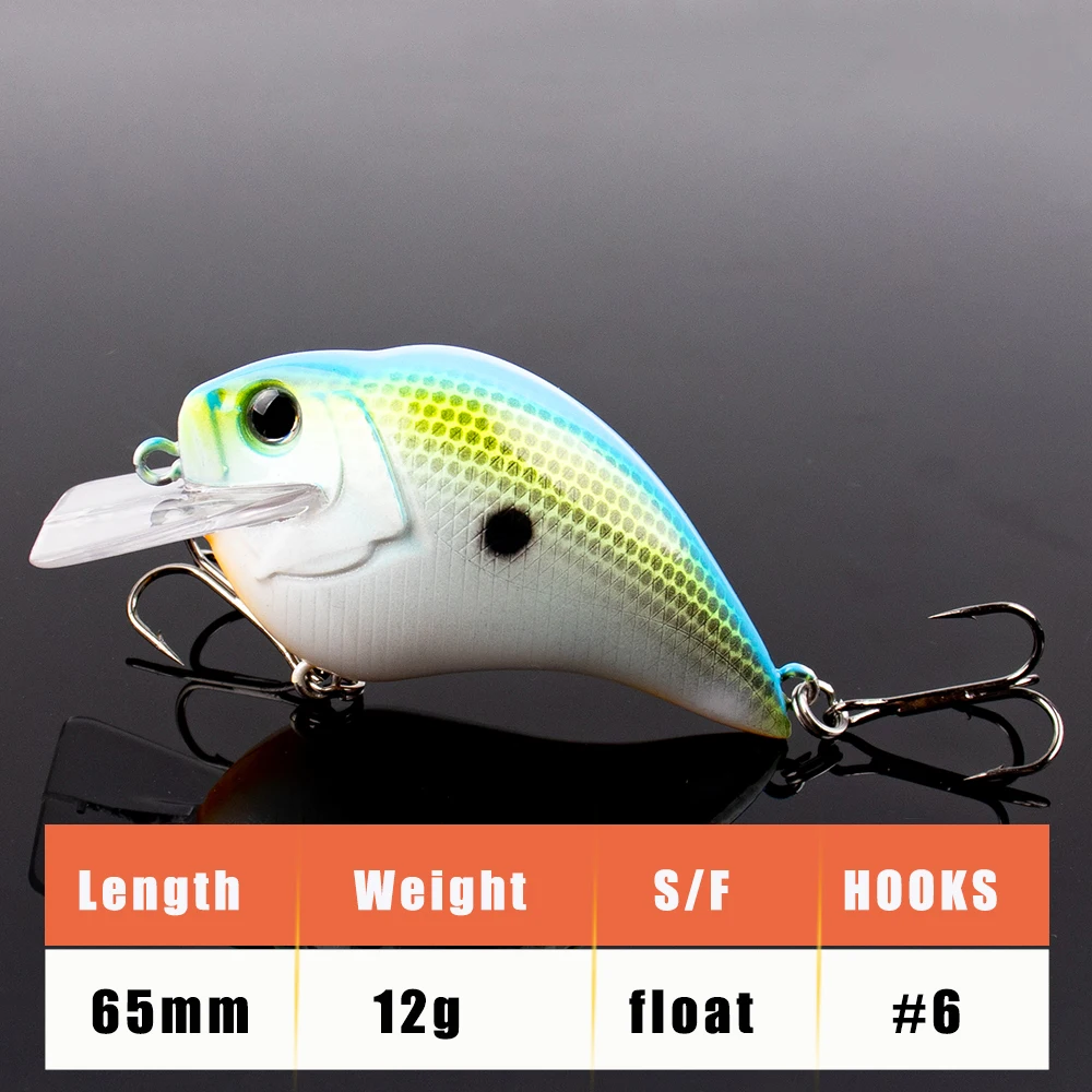 Señuelo flotante crankbait con pala cuadrada