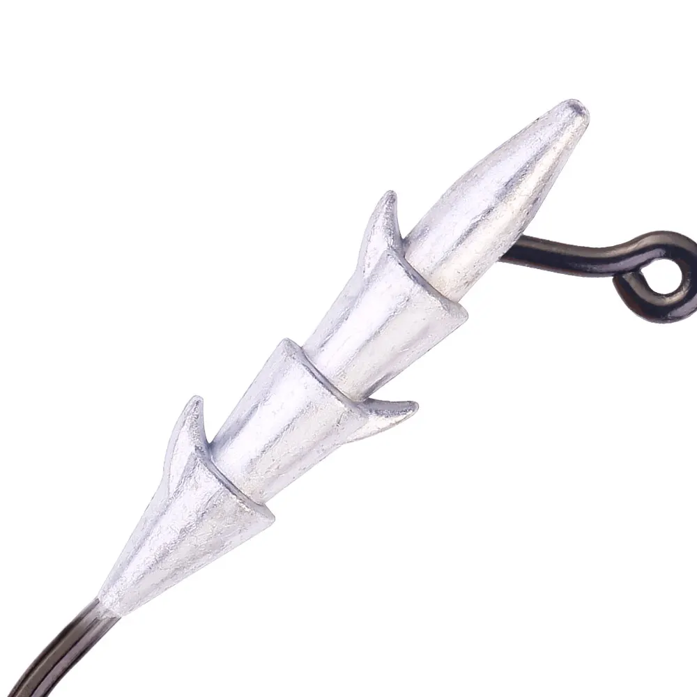 Anzuelos Jig Head con púas para vinilo en agua dulce y salada - imagen 4
