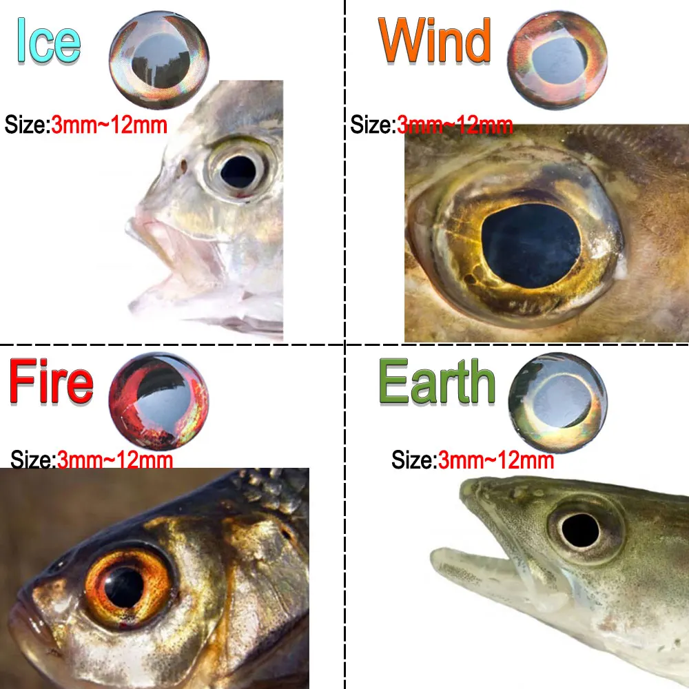 ICERIO Ojos Holográficos 3D – Atado de Moscas Streamer - imagen 4