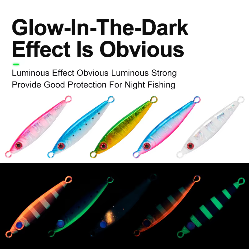 Teaser J117 Metal Jig Hoja Shotell Luminoso 40-80g - imagen 2