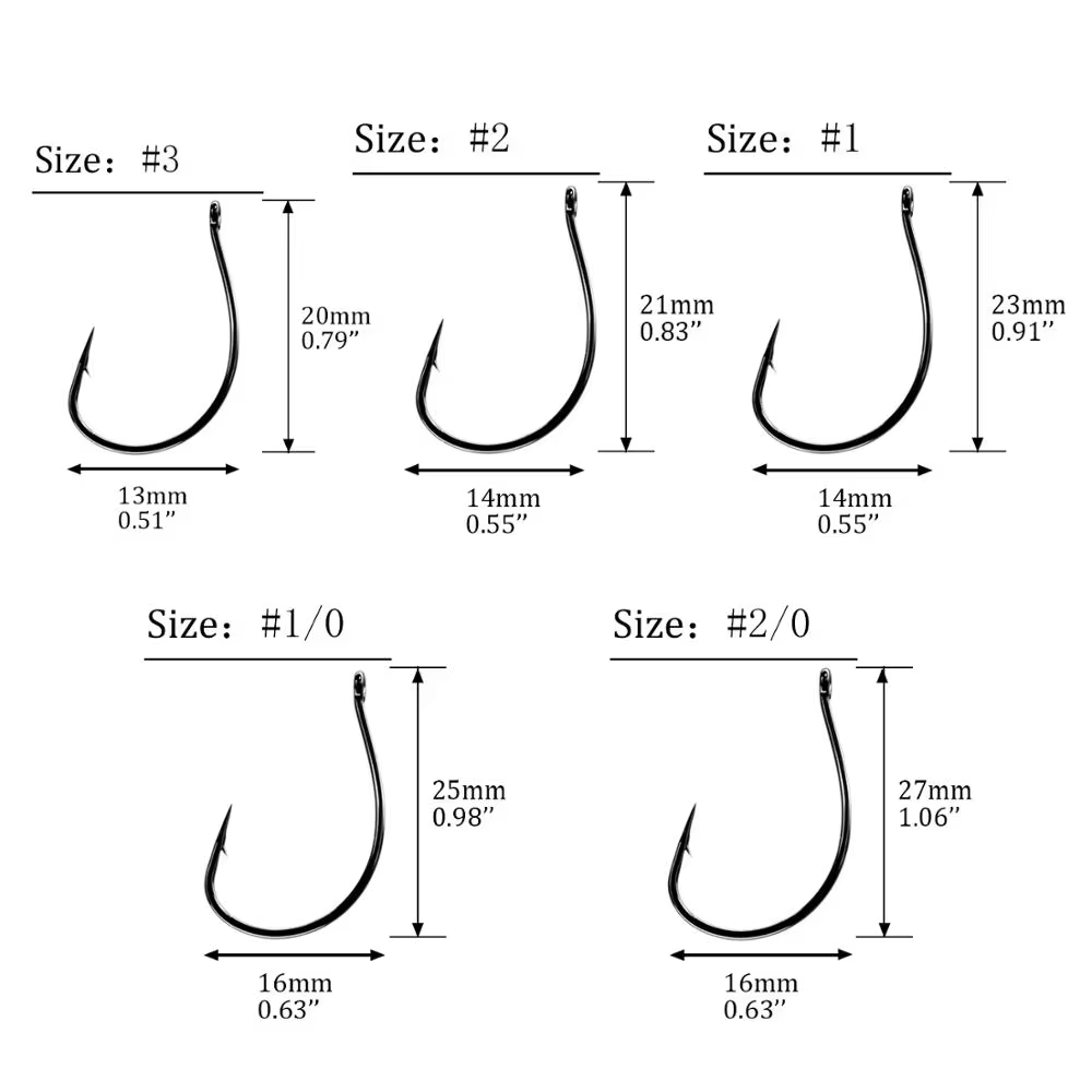 Anzuelos Wacky THKFISH #3 y 2/0 – Drop Shot para Lubina - imagen 4