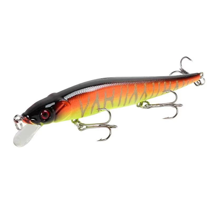 Señuelo artificial minnow de pesca con acabado realista