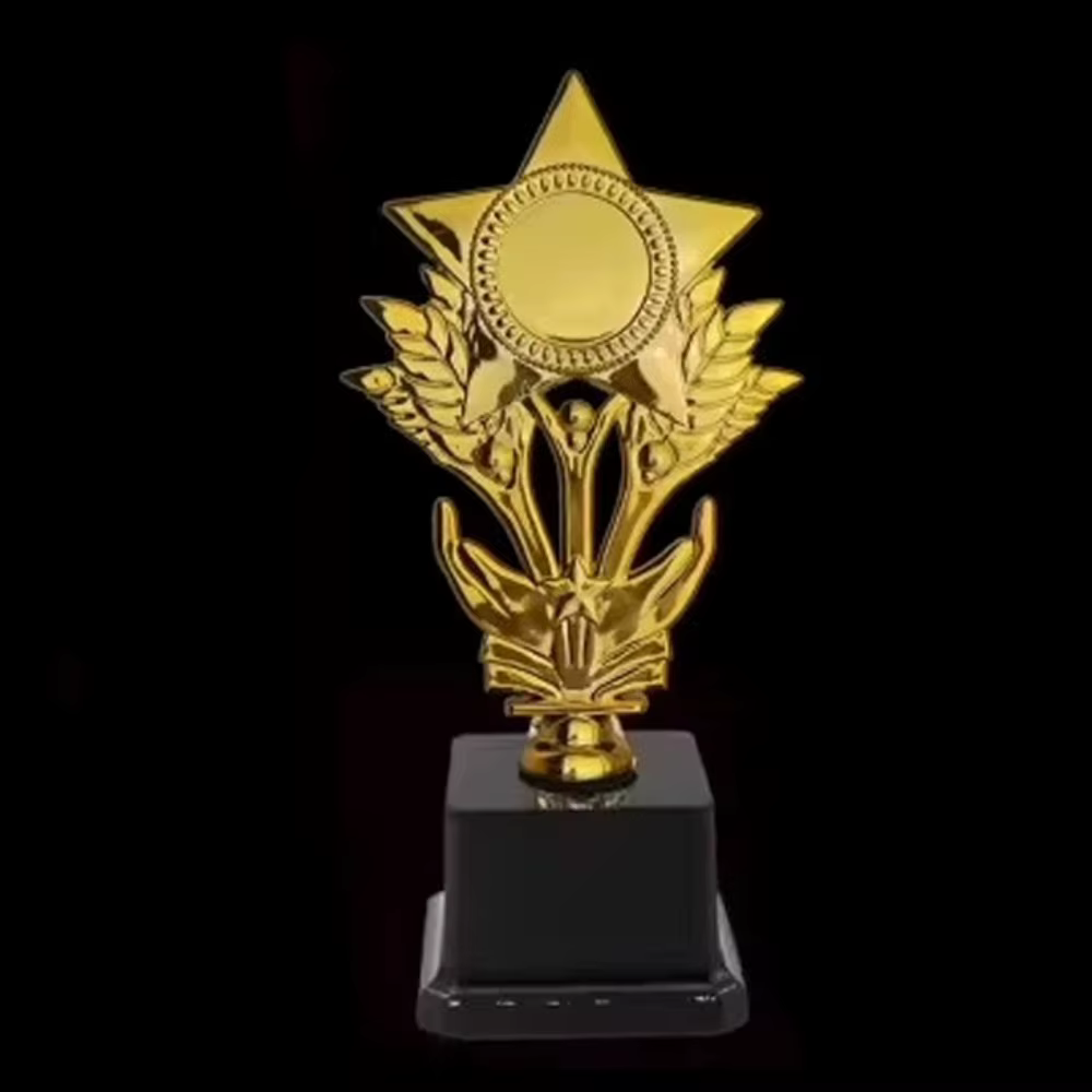 Trofeo Copa Dorada de Plástico para Fiestas y Juegos