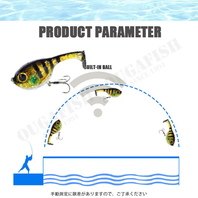 Balloonfish Deraball: softbait sinking para lubina de mar - imagen 4