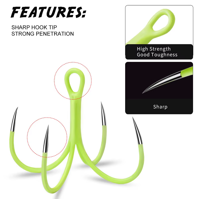 Anzuelos giratorios Jig Heads cuádruples – Luminosos para pesca - imagen 2