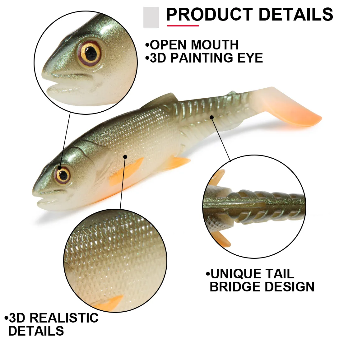 Spinpoler Predator Swimbait Caníbal – Jig Head para Bass mar - imagen 4