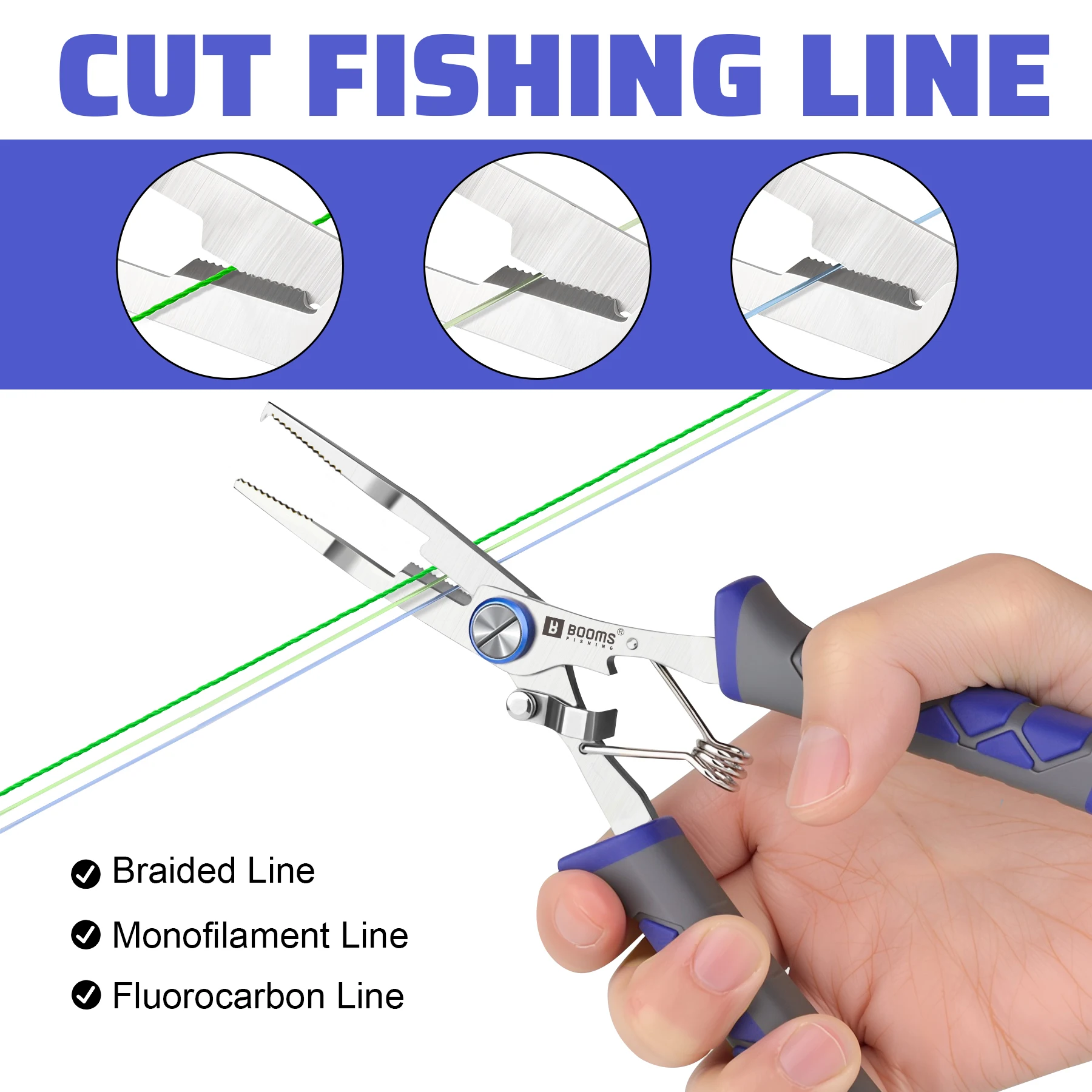 Kit de pesca Booms Fishing – Alicates, tijeras y cortadores de línea - imagen 2