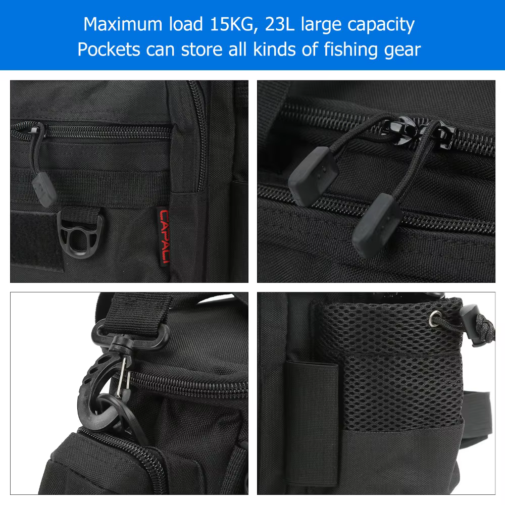 Bolsa de Pesca Impermeable de Lona Oxford – Gran Capacidad - imagen 4