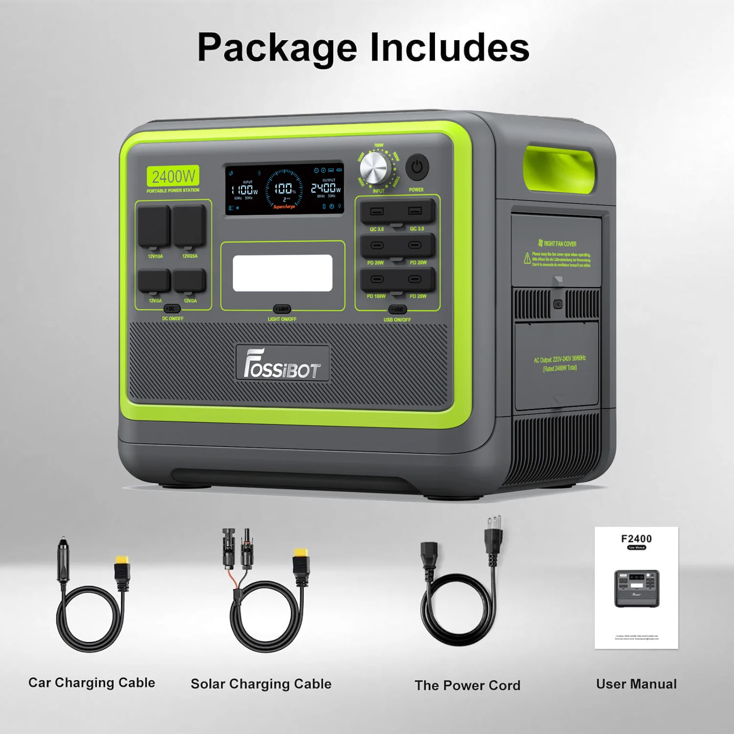 Estación de energía portátil FOSSiBOT LiFePO4 – Generador solar - imagen 5