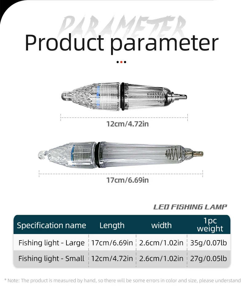 Kit de 5 luces para pesca
