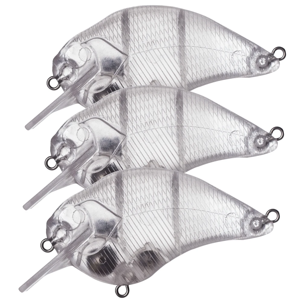Señuelos flotantes sin pintar tipo crankbait de 7.5 cm