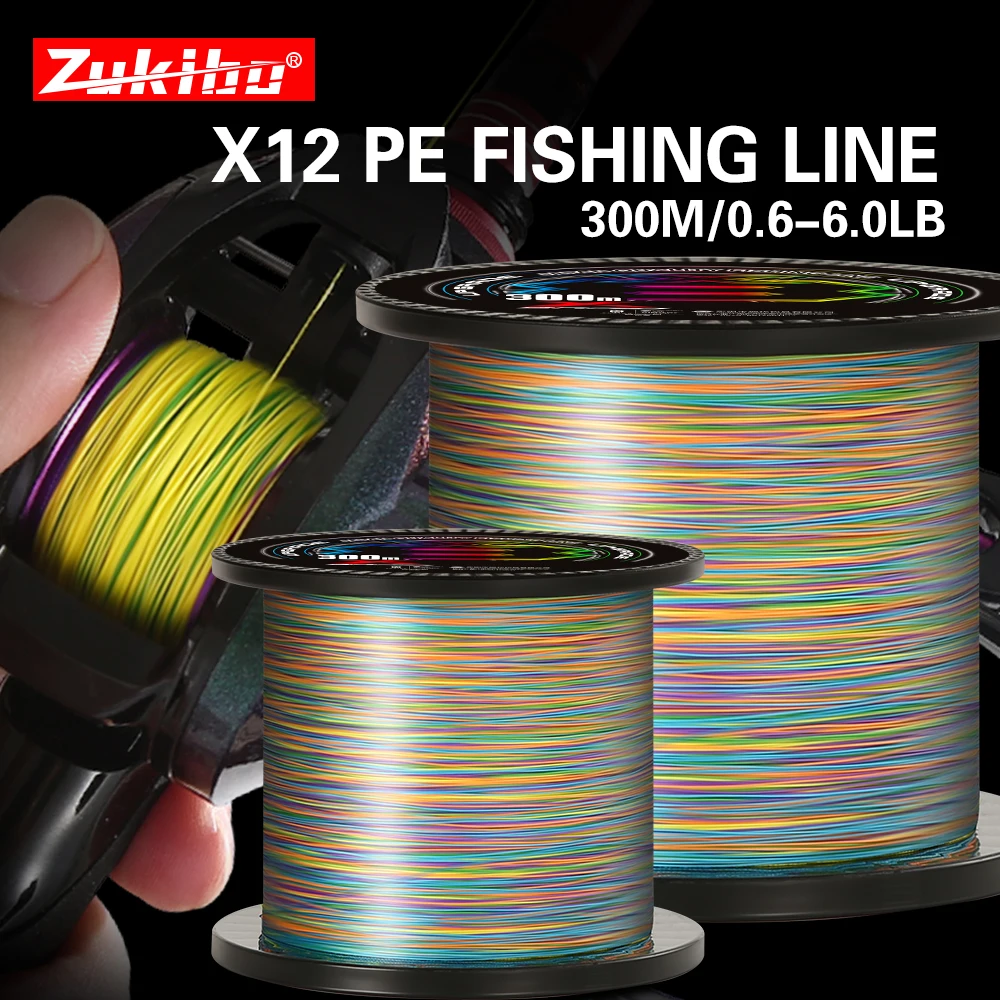 Hilo multifilamento trenzado de 12 hilos en varios colores