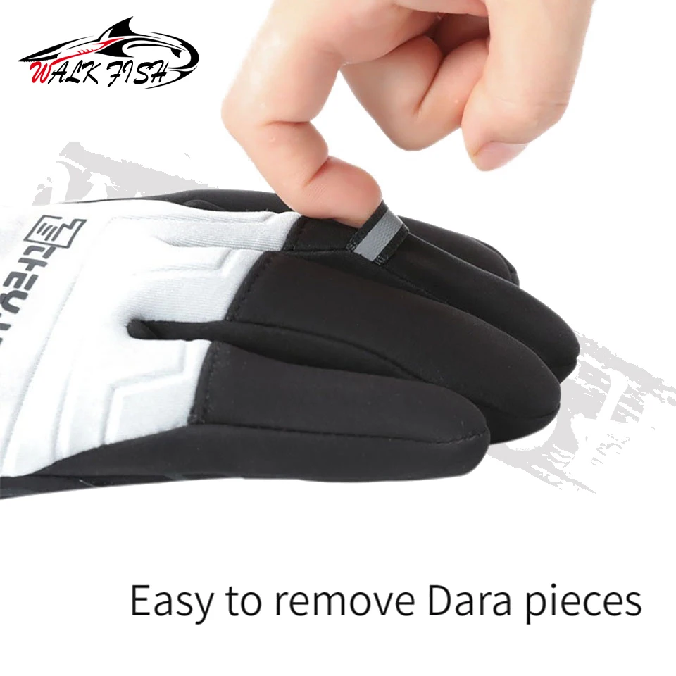 WALK FISH Guantes de pesca invierno táctiles antideslizantes cálidos - imagen 3