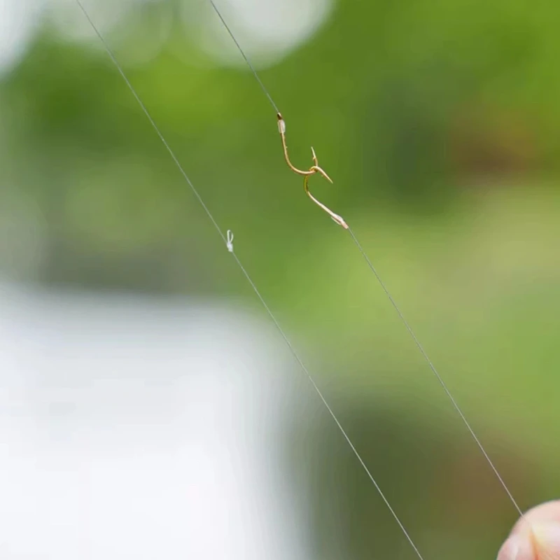 Anzuelos dobles dorados anti-enredos sublínea carpa cruciana - imagen 4
