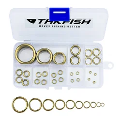 Ojos para caña THKFISH dorados Kit reparación pesca