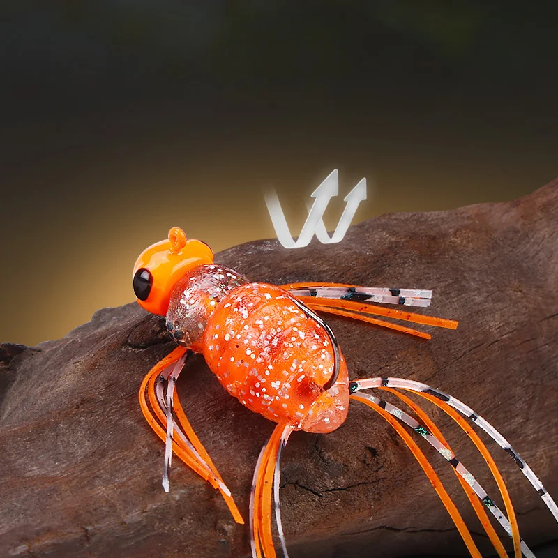 WEIHE señuelo de abeja con gancho de cabeza de plomo para pesca - imagen 4