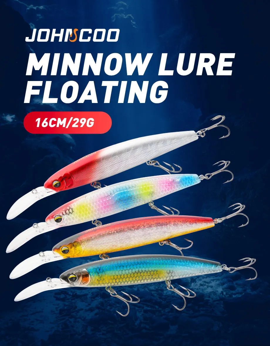 Minnow buceador y diseño compacto para pesca en mar