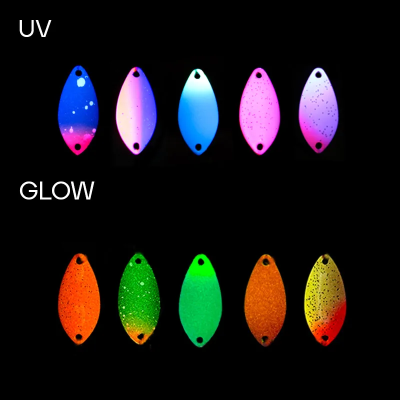 Cuchara giratoria UV Letoyo Mini para pesca de trucha y perca - imagen 5