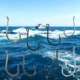 Anzuelo de acero carbono 515N para pesca deportiva
