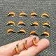 Cebo mosca húmeda con cabeza de latón para lubina y trucha Caddis - imagen 3