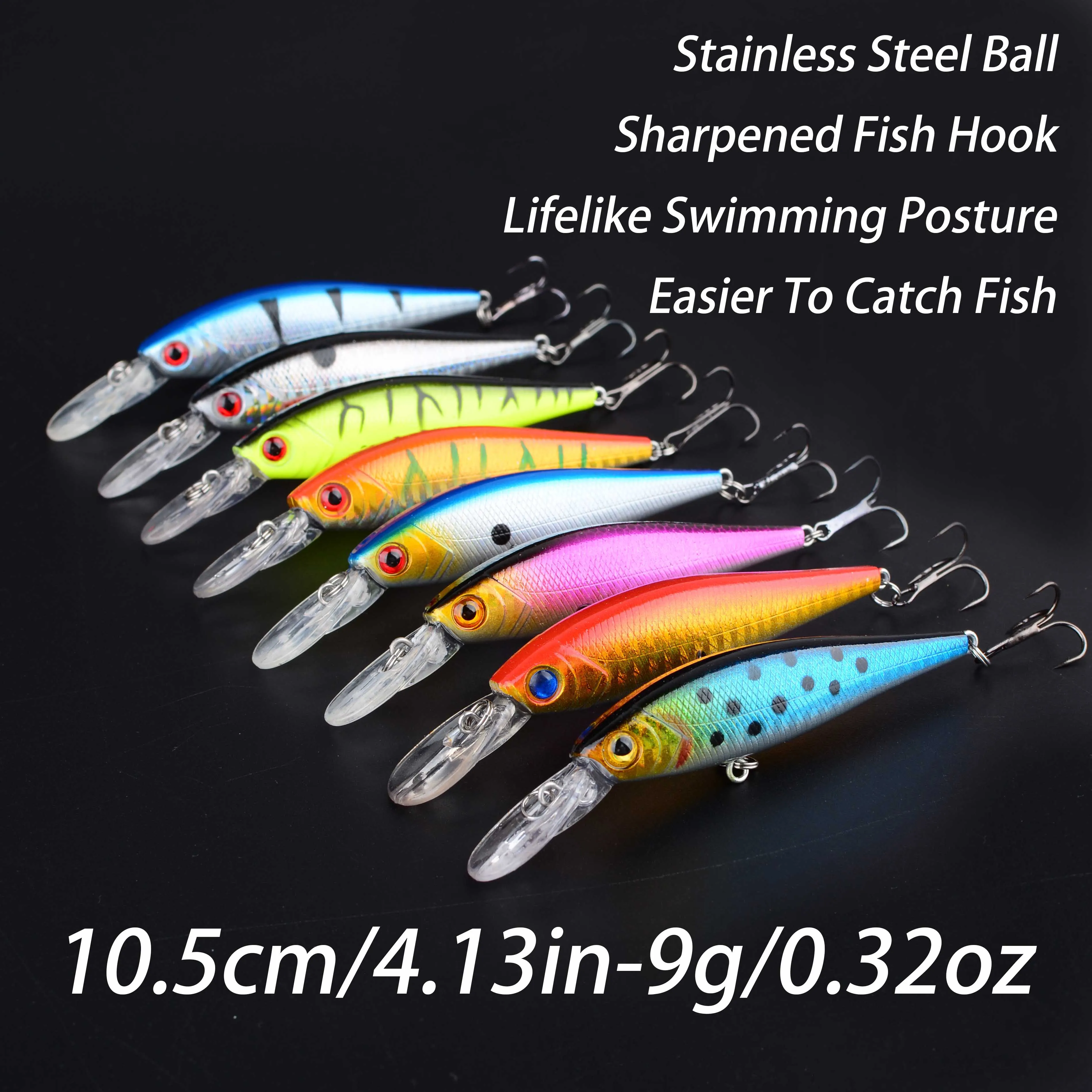 Wobbler Minnow cebo duro para carpa y lubina - imagen 4