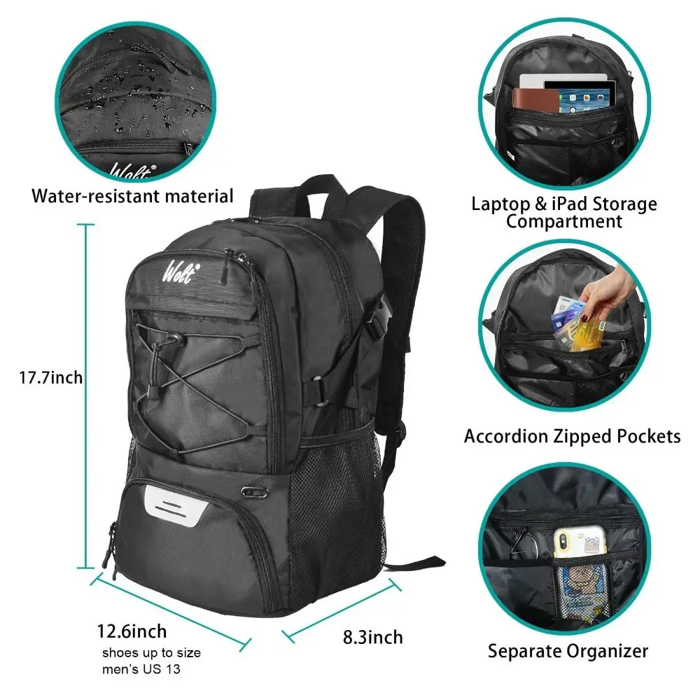 Mochila para balón con compartimento separado
