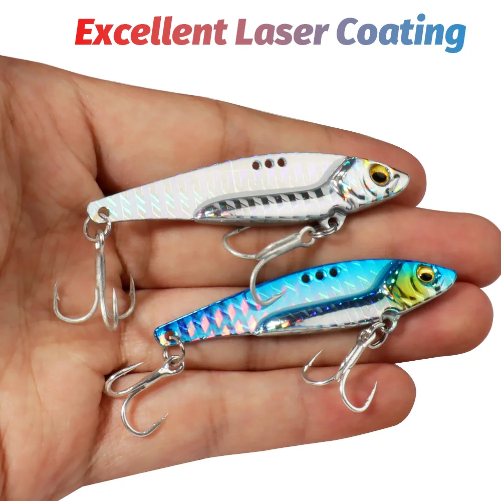 Spinnerbait VIB Metal – Gancho Ration y cebo hundidor para mar - imagen 5