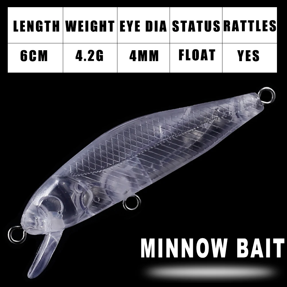 Cuerpo de plástico ABS del señuelo DIY