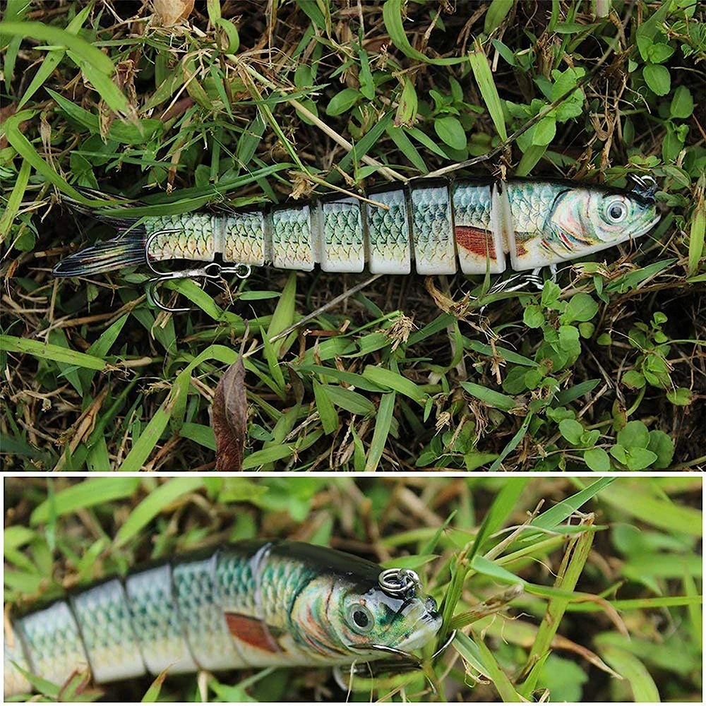 Swimbait multiarticular sonajero – Señuelo lubina hundimiento lento - imagen 5