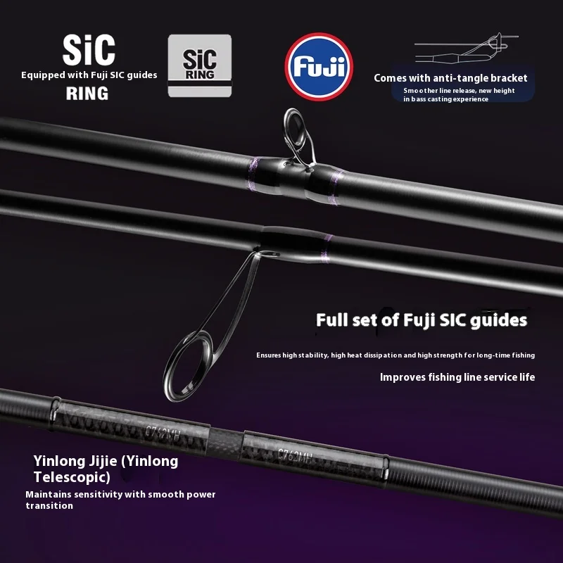 Paia Cui Ve Caña Spinning Lubina Toray T1100G FUJI SIC - imagen 2