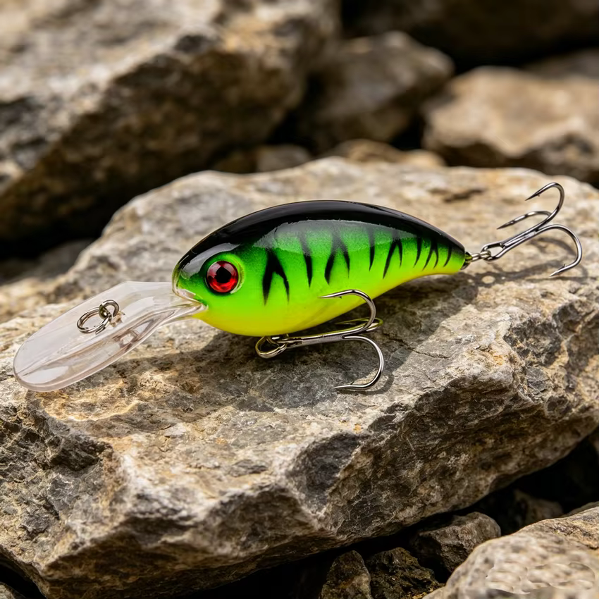 Crankbait Wobbler señuelo con manivela anzuelos triples – pesca carpa - imagen 2