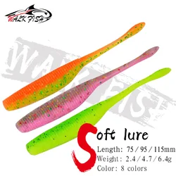 Señuelo de vinilo WALK FISH cola recta con sal