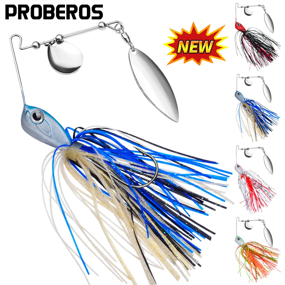 Proberos Chatterbait Spinner para lubina y lucio con cuchilla - imagen 5