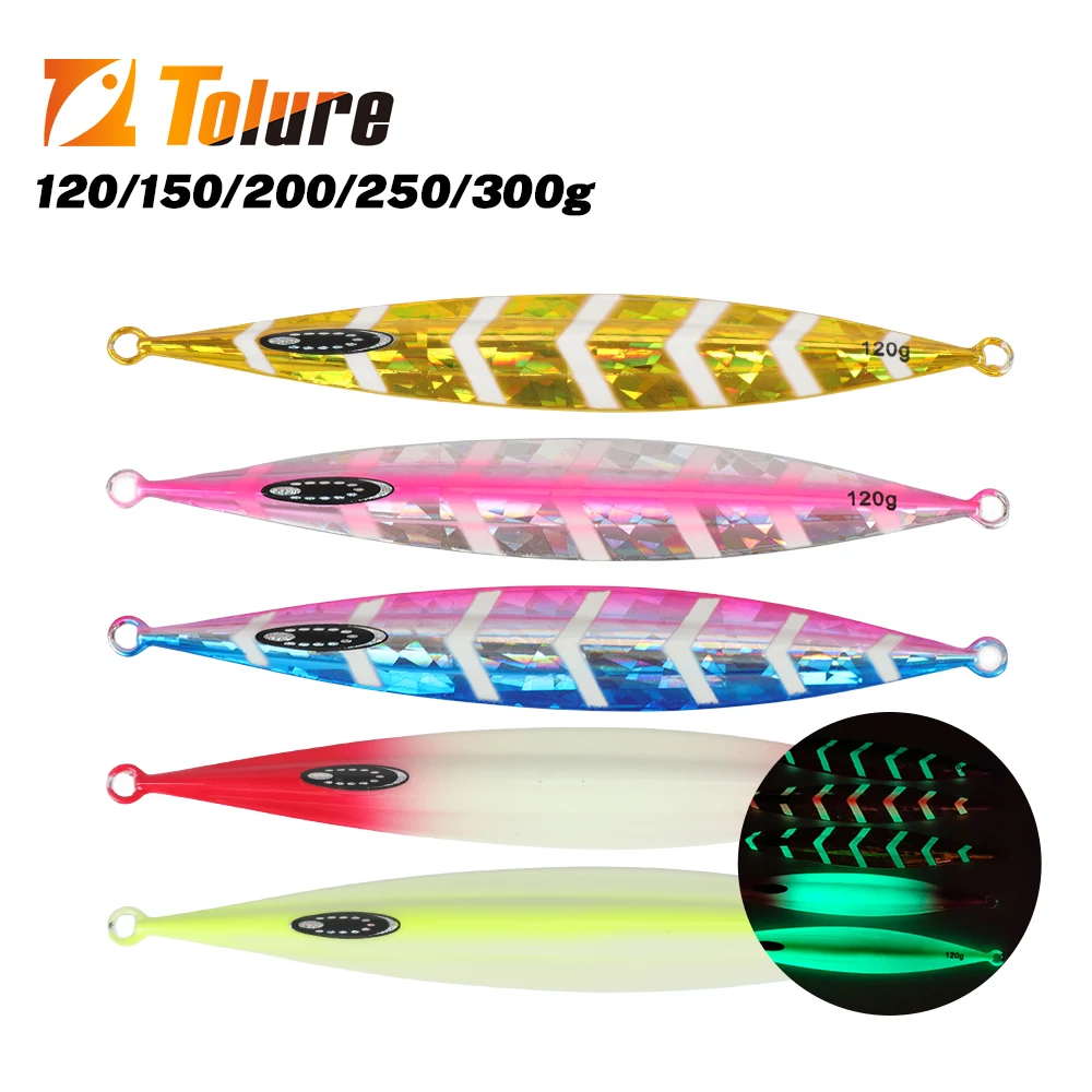 TOLU Metal Jig Slow Pitch – Señuelo para pesca mar profundo y agua salada