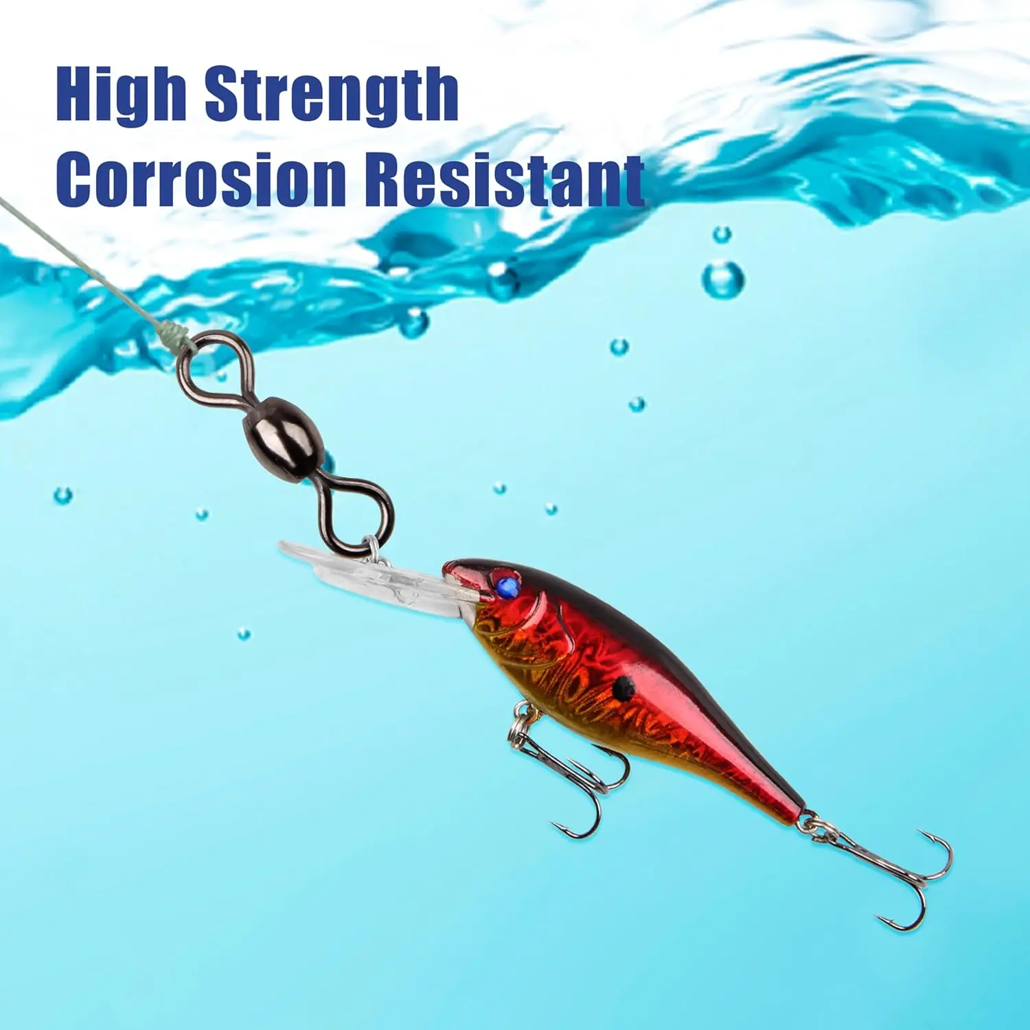 Conector giratorio aparejos de pesca 9KM DWLIFE