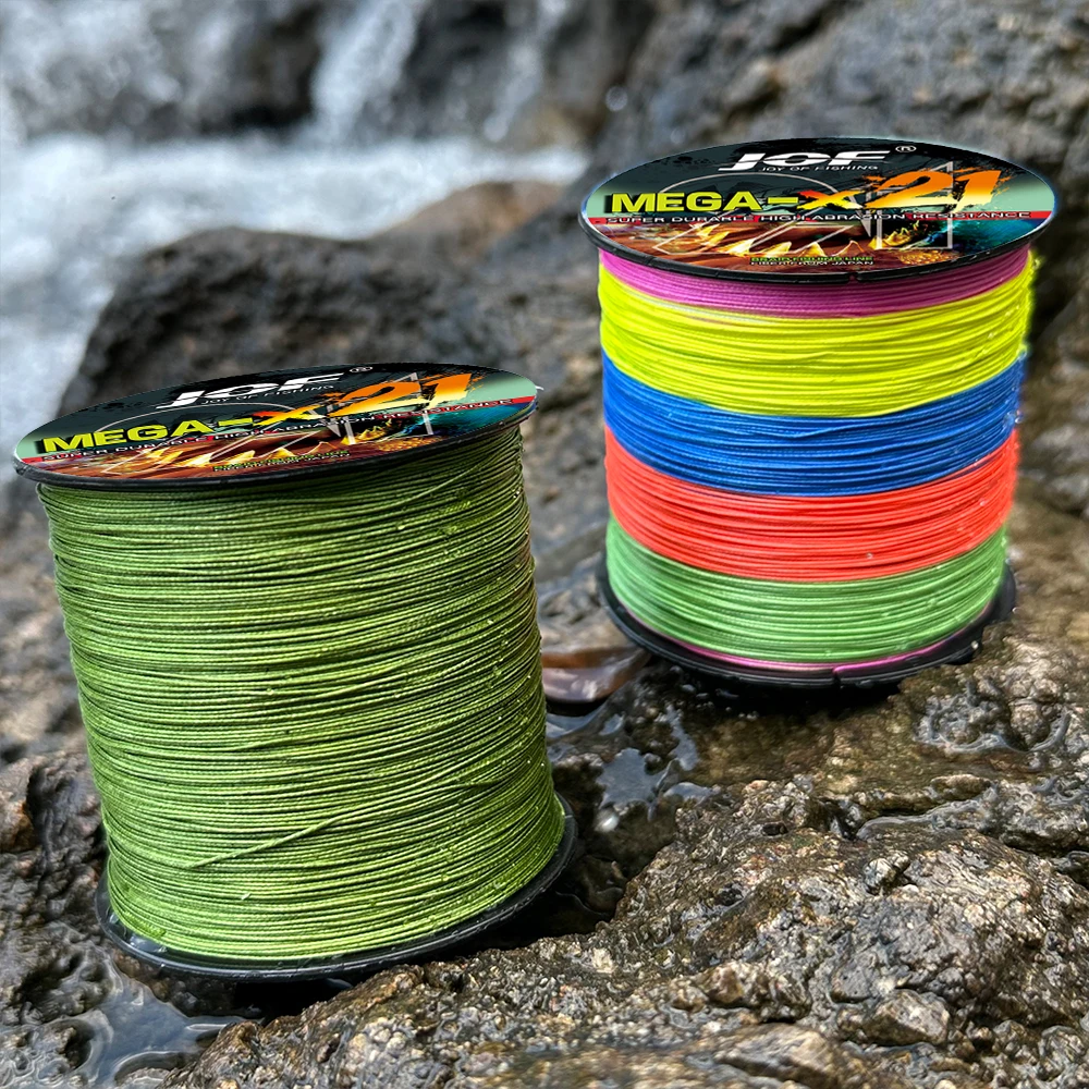 Hilo trenzado JOF X21 multifilamento 21 hebras 27-212LBS para carpa - imagen 4