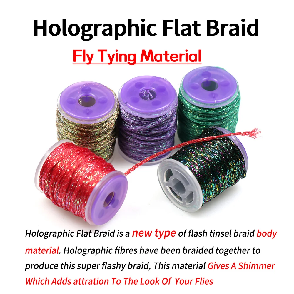 Bimoo-FlashTinsel Mylar holográfico – Ninfas y streamers - imagen 4