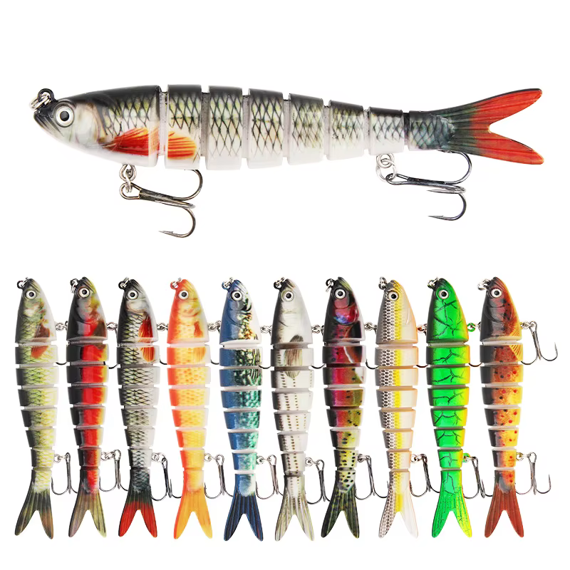 Crankbait articulado wobbler hundimiento 100-135mm 8 segmentos - imagen 3