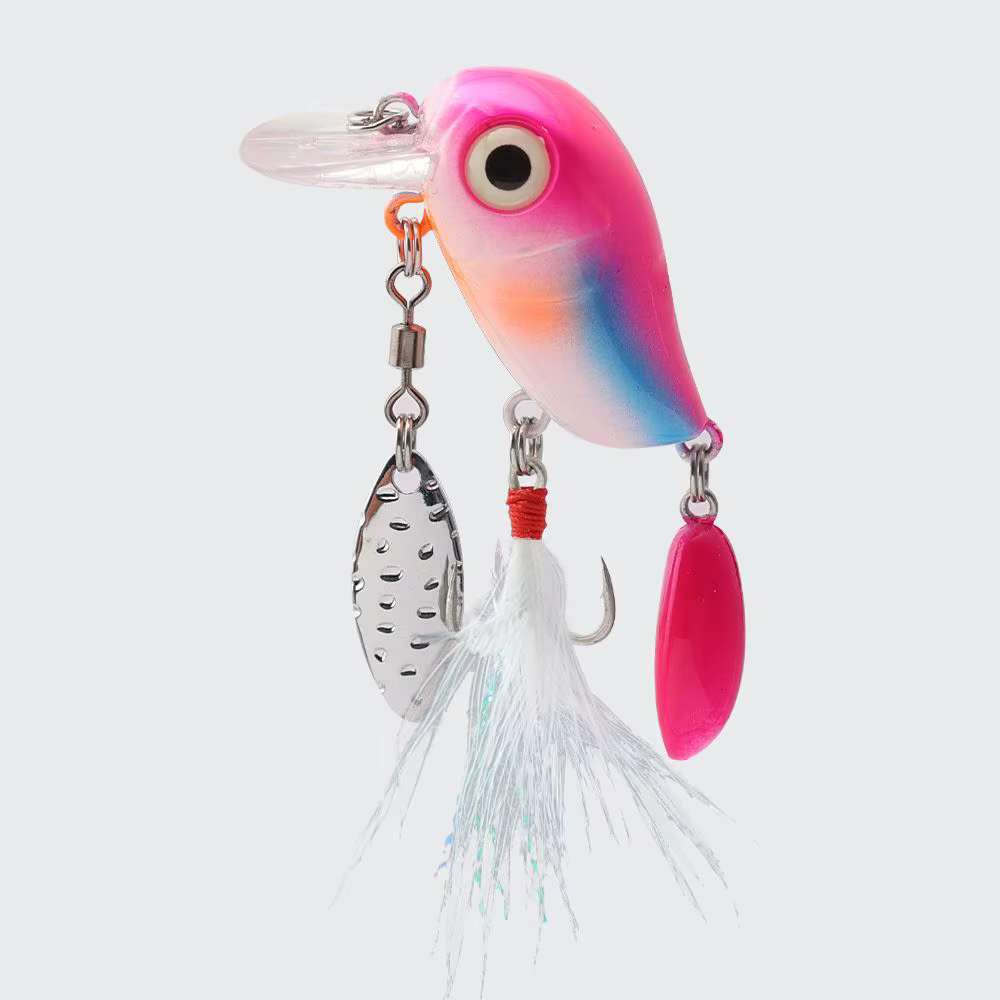 Cucharilla Giratoria de Pesca con Anzuelo Triple